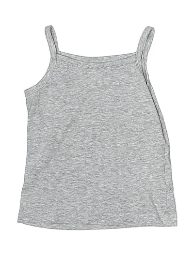 Pre-owned Simple Joys By Carter's Kids' Tank Top Gray Halter Neckline Tops