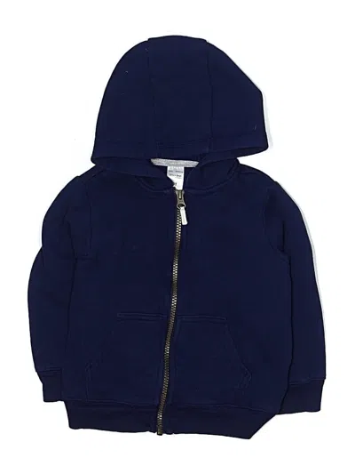 Pre-owned Simple Joys By Carter's Kids' Zip Up Hoodie In Blue