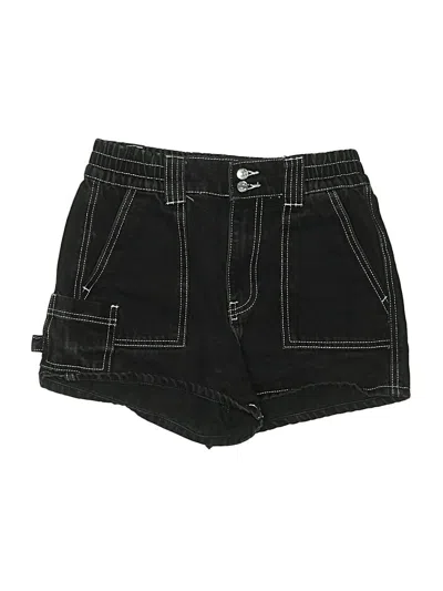 Pre-owned Simple Society Denim Shorts In Black