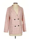 Simplee Blazer Jacket In Pink