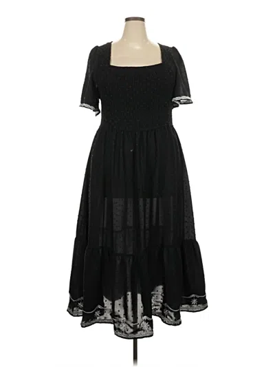 Pre-owned Simplee Casual Dress In Black