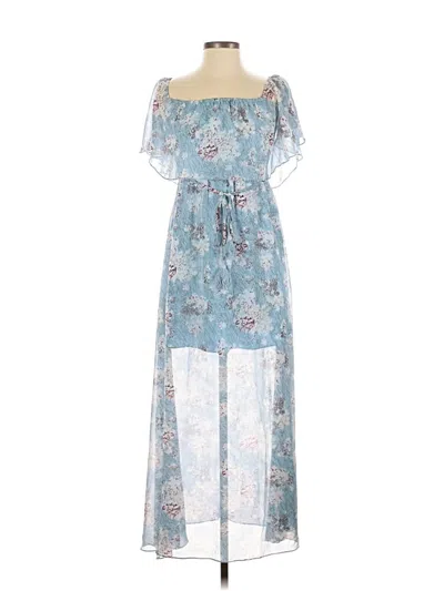 Pre-owned Simplee Casual Dress In Blue