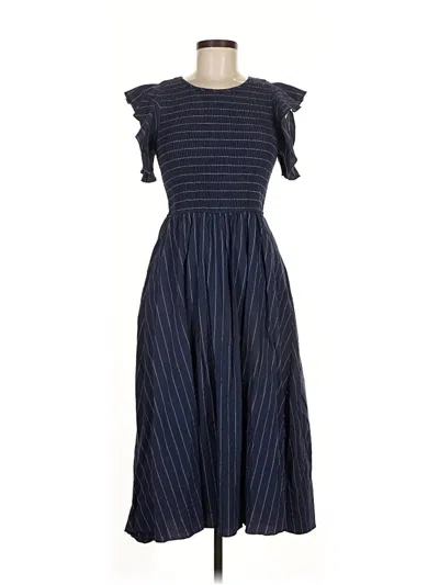 Pre-owned Simplee Casual Dress In Blue