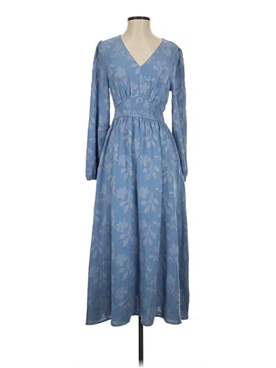 Pre-owned Simplee Casual Dress In Blue