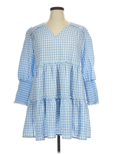 Pre-owned Simplee Casual Dress In Blue