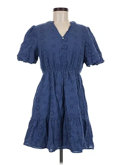 Pre-owned Simplee Casual Dress In Blue