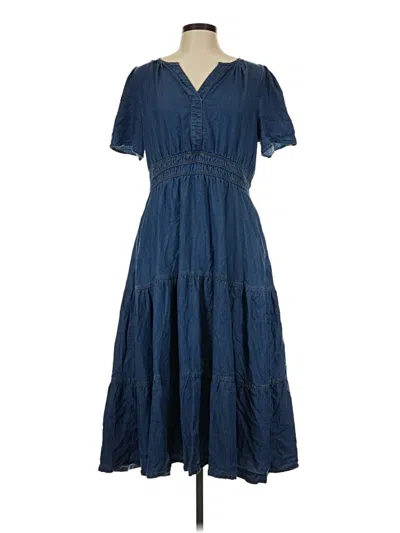 Pre-owned Simplee Casual Dress In Blue