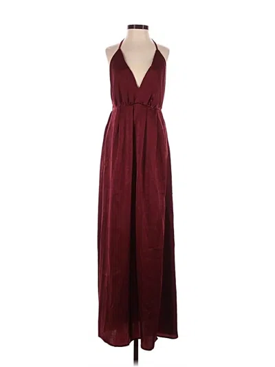 Pre-owned Simplee Casual Dress In Burgundy