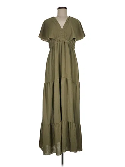Pre-owned Simplee Casual Dress In Green