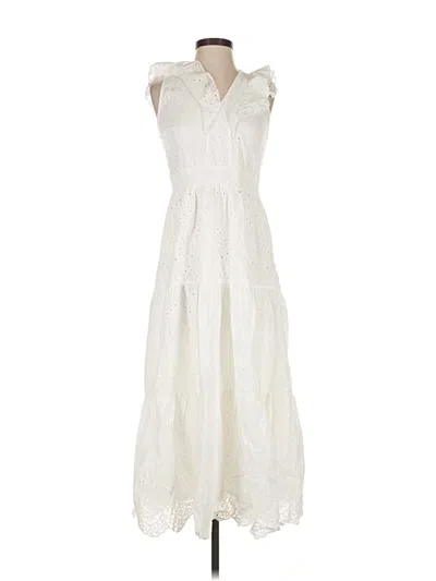 Pre-owned Simplee Casual Dress In White