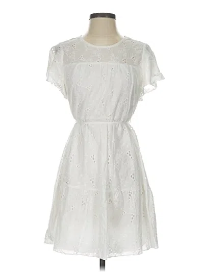 Pre-owned Simplee Casual Dress In White