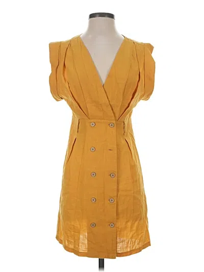 Pre-owned Simplee Casual Dress In Yellow