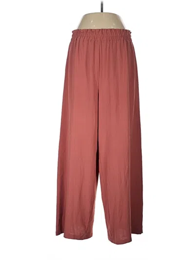 Pre-owned Simplee Casual Pants In Burgundy
