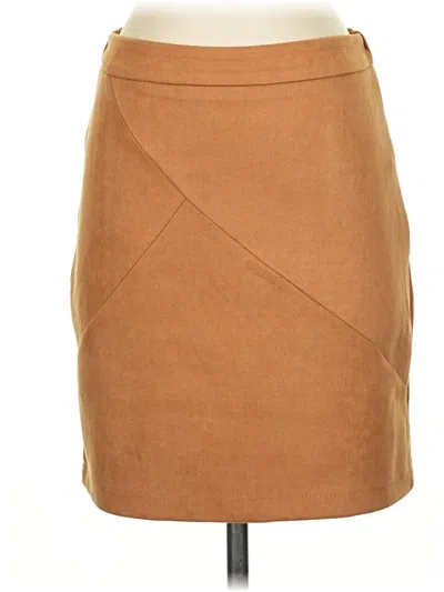Pre-owned Simplee Casual Skirt In Brown