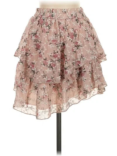 Pre-owned Simplee Casual Skirt In Brown