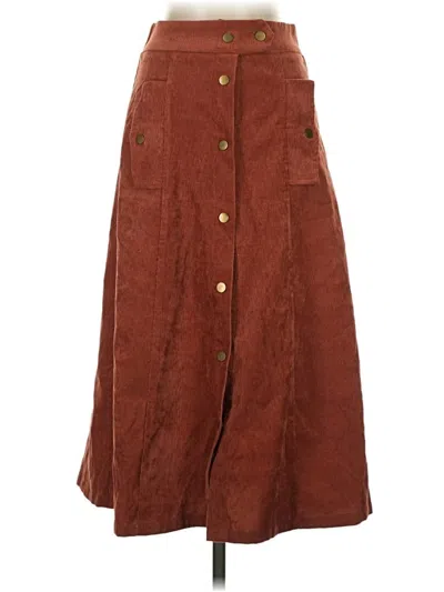 Pre-owned Simplee Casual Skirt In Brown