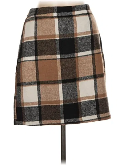 Pre-owned Simplee Casual Skirt In Brown