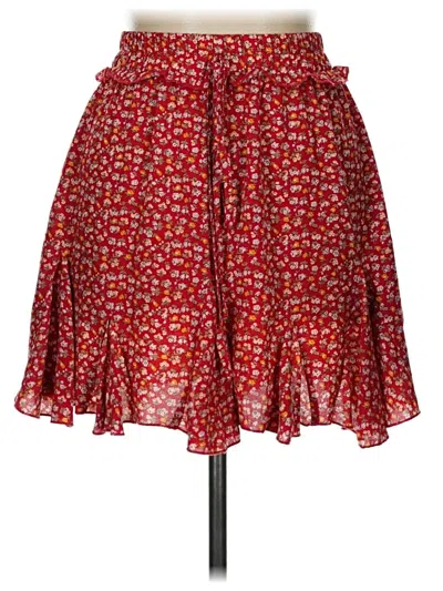 Pre-owned Simplee Casual Skirt In Red