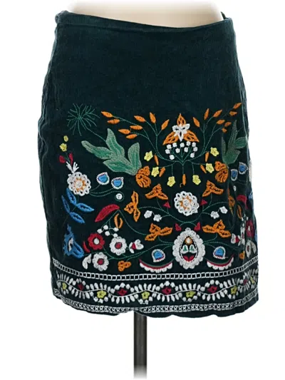 Pre-owned Simplee Casual Skirt In Teal