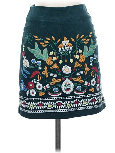 Pre-owned Simplee Casual Skirt In Teal