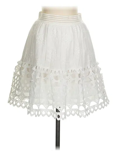 Pre-owned Simplee Casual Skirt In White