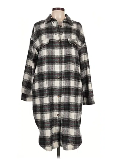Pre-owned Simplee Coat In Gray