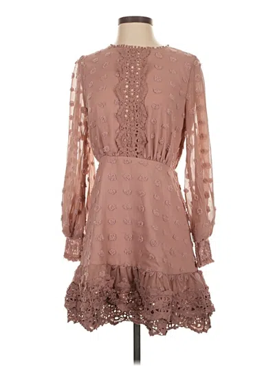 Pre-owned Simplee Cocktail Dress In Brown