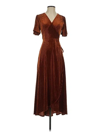 Pre-owned Simplee Cocktail Dress In Brown
