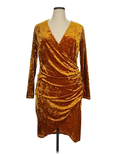 Pre-owned Simplee Cocktail Dress In Gold