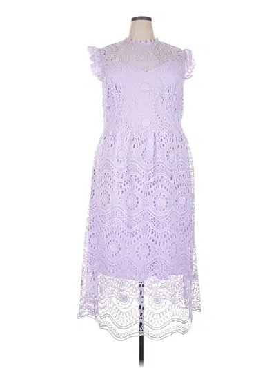 Pre-owned Simplee Cocktail Dress In Purple