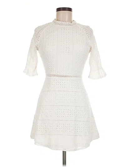 Pre-owned Simplee Cocktail Dress In White
