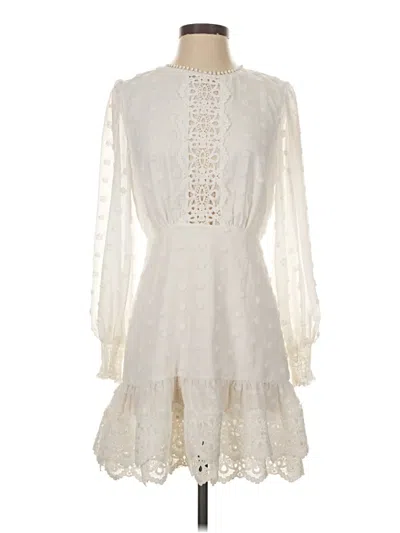 Pre-owned Simplee Cocktail Dress In White