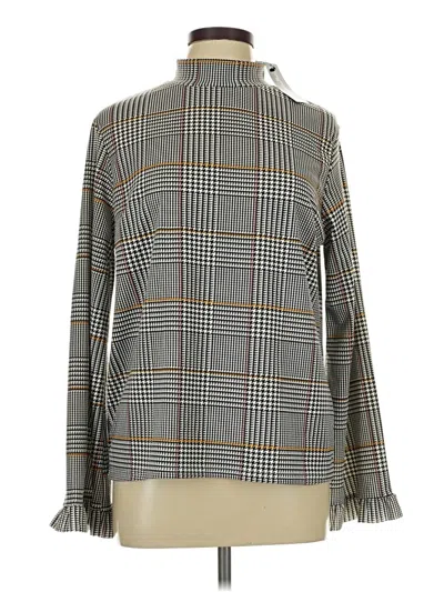 Pre-owned Simplee Long Sleeve Blouse In Brown