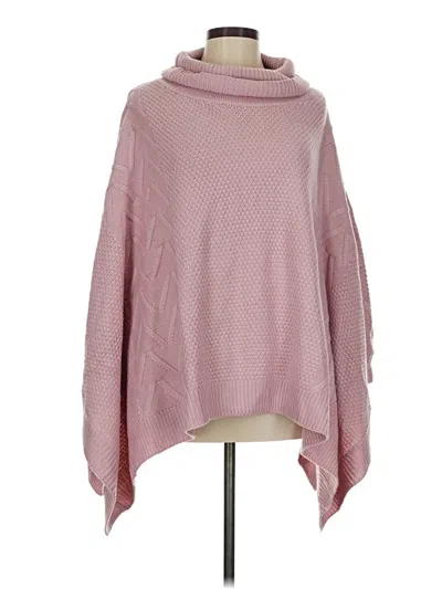 Pre-owned Simplee Poncho In Pink