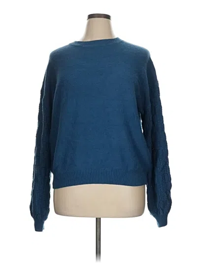 Pre-owned Simplee Pullover Sweater In Blue