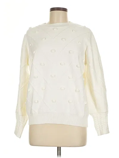 Pre-owned Simplee Pullover Sweater In Ivory