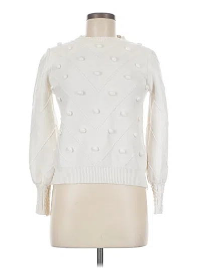 Pre-owned Simplee Pullover Sweater In Ivory