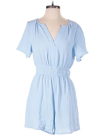 Pre-owned Simplee Romper In Blue