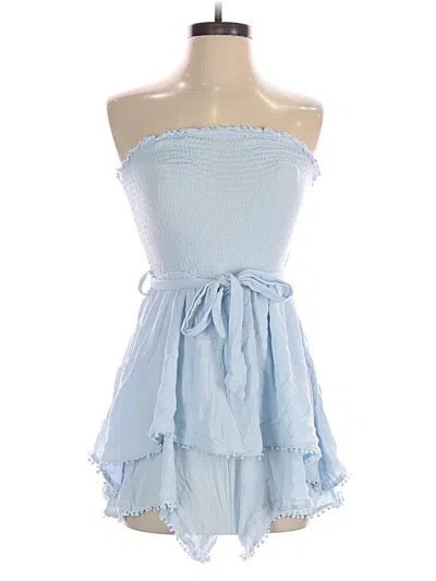 Pre-owned Simplee Romper In Blue