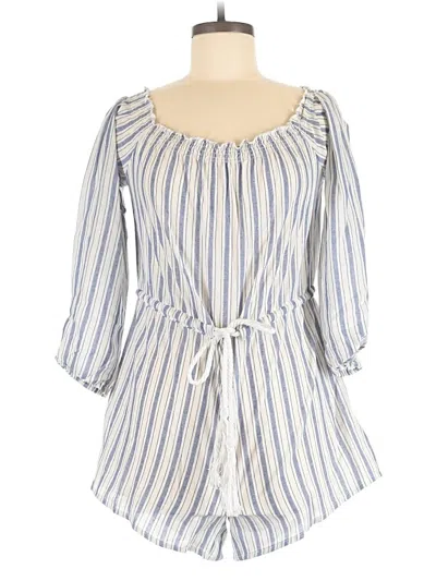 Pre-owned Simplee Romper In Blue