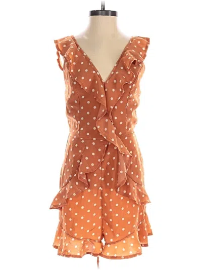 Pre-owned Simplee Romper In Orange