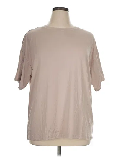 Pre-owned Simplee Short Sleeve T-shirt In Tan