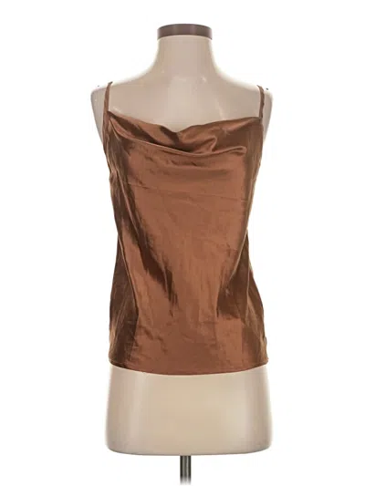 Pre-owned Simplee Sleeveless Blouse In Brown