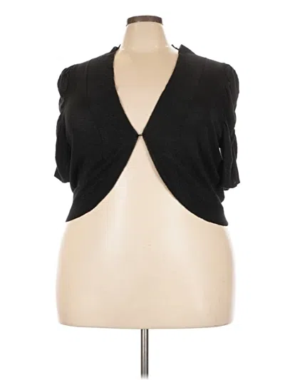 Pre-owned Simplee Sleeveless Top Black Plunge Neckline Tops
