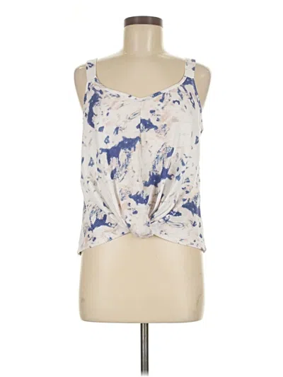 Pre-owned Simplee Tank Top Ivory Halter Neckline Tops In White