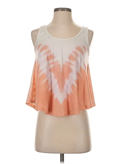 Pre-owned Simplee Tank Top Orange Strapless Neckline Tops