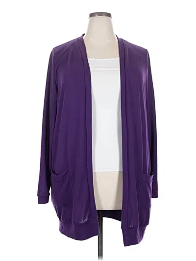Pre-owned Simplefun Cardigan Sweater In Purple