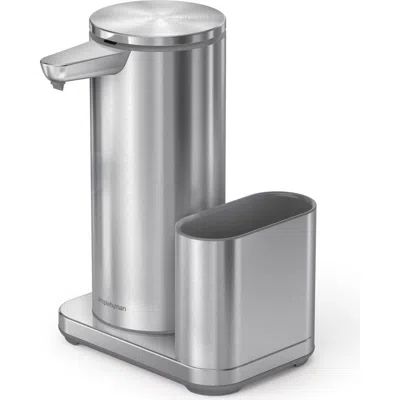 Simplehuman 14 Oz. Liquid Sensor Pump With Caddy In Silver