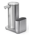 Simplehuman 14 Oz. Liquid Sensor Pump With Caddy In Brushed Stainless Steel