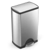 Simplehuman 38 Liter / 10 Gallon Rectangular Kitchen Step Trash Can, Brushed Stainless Steel In Brushed